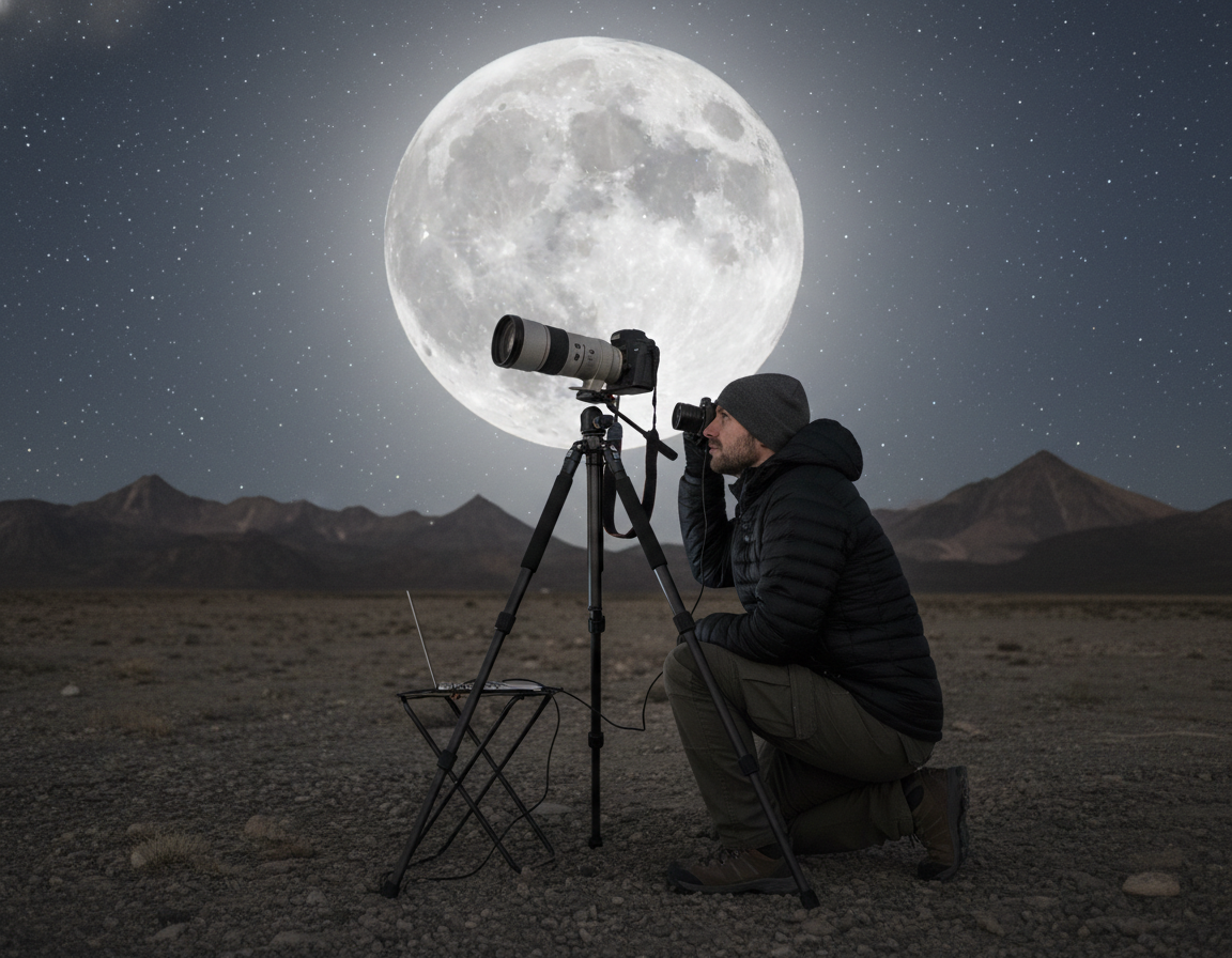 how to photograph the moon
