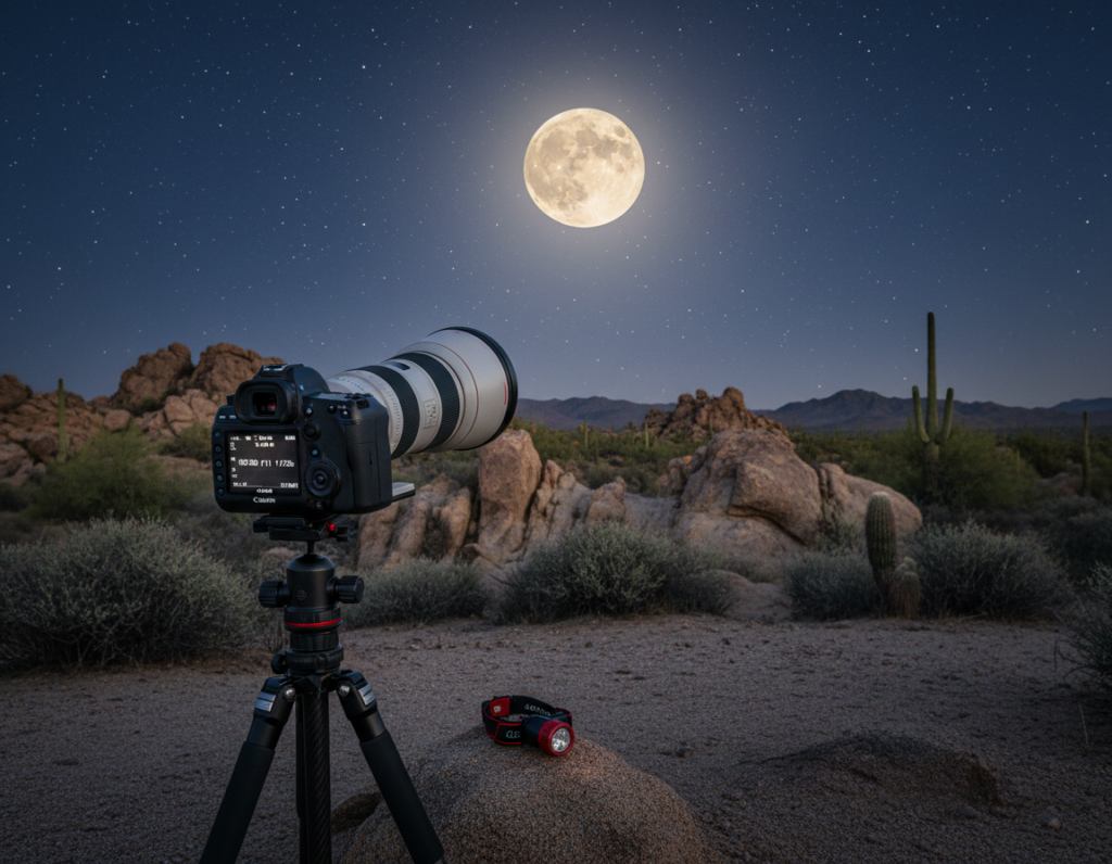 Best Camera Settings for Photographing the Moon Clearly With Standard DSLR or Mirrorless Cameras